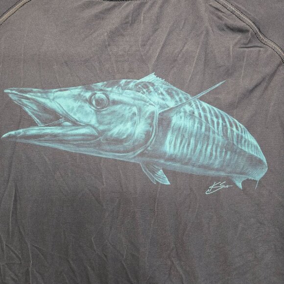 Huk Refraction Fish Fade Pursuit Long Sleeve Performance Fishing Shirt Xxl Blue - Picture 5 of 7